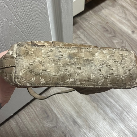 Coach Madison *REHAB* Dotted Khaki Signature Mini Handbag (44379) - Picture 5 of 10